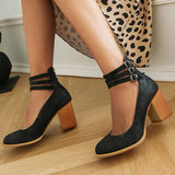 Casilda | Sandalai su dirželiu aplink kulkšnį ir storu padu