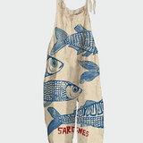 Retro gėlių kombinezonas