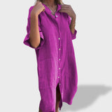 Beatriz™｜Laisvas Lininis Suknelė