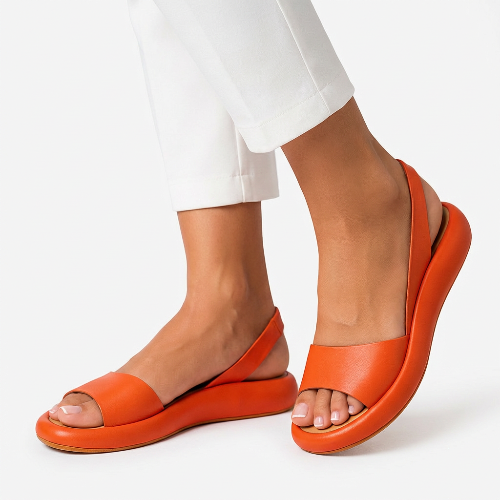 Evie™ | Slydimą Sulaikančios Peep-Toe Sandalai – Stilingas Stabilumas ir Išskirtinis Patogumas