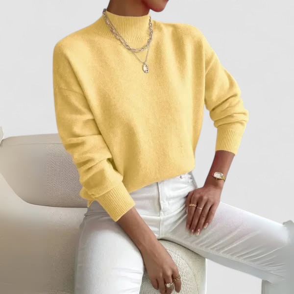 Semas | Klasikinis Aukštasis Kaklo Megztinis