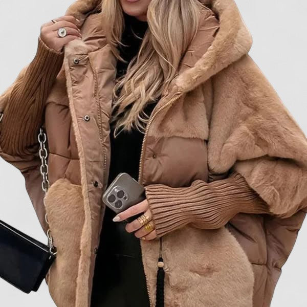 Dominika | Šiltas Paltas su Gaubtu